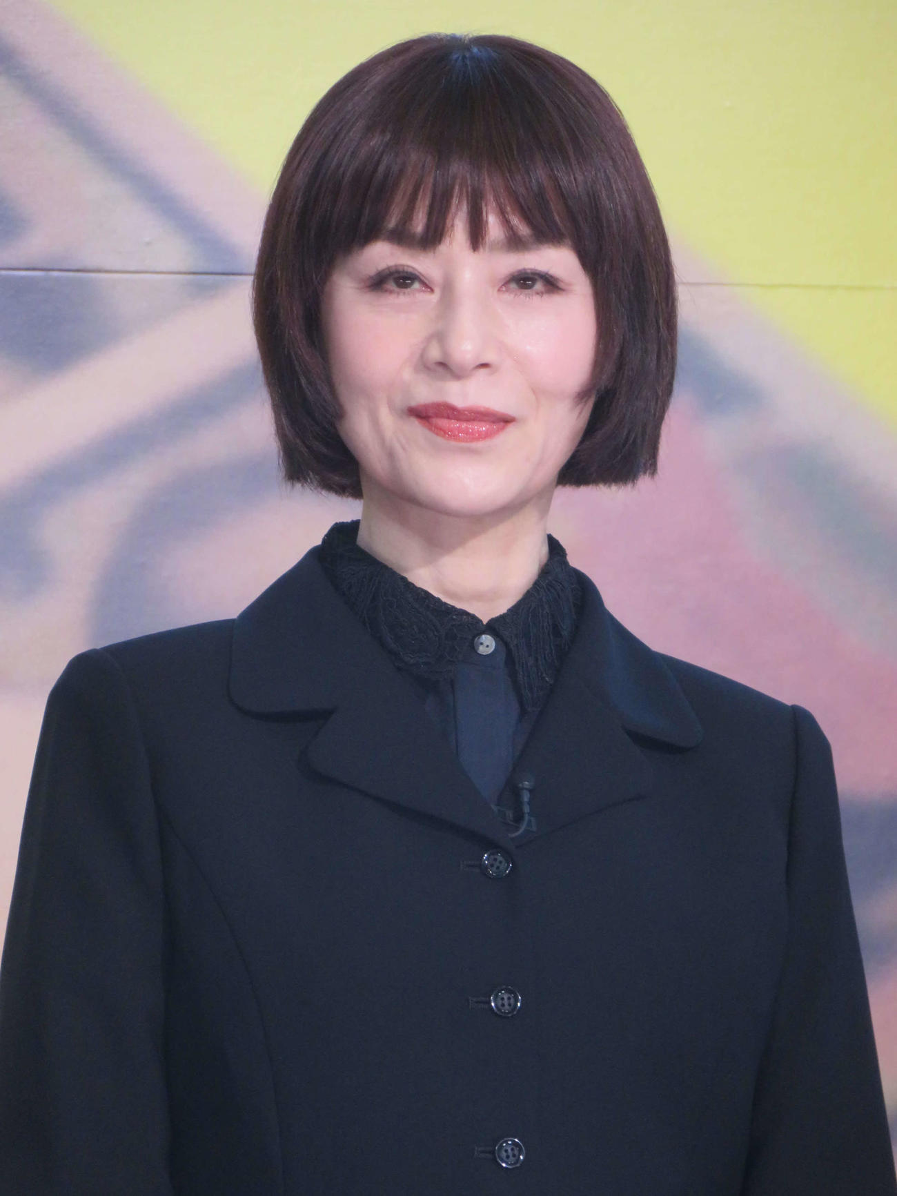 テレビ朝日ドラマ「おコメの女－国税局資料調査課・雑国室－」初回放送当日記者会見に出席した大地真央（撮影・川田和博）