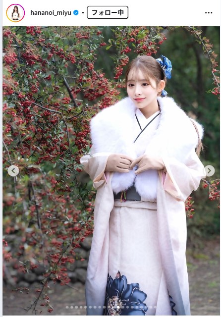 花乃衣美優のインスタグラムから