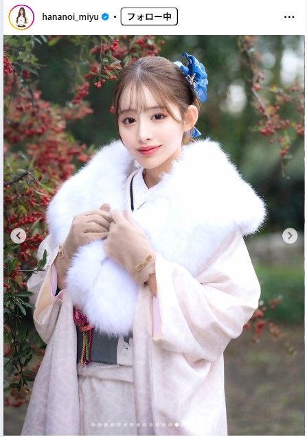 花乃衣美優のインスタグラムから