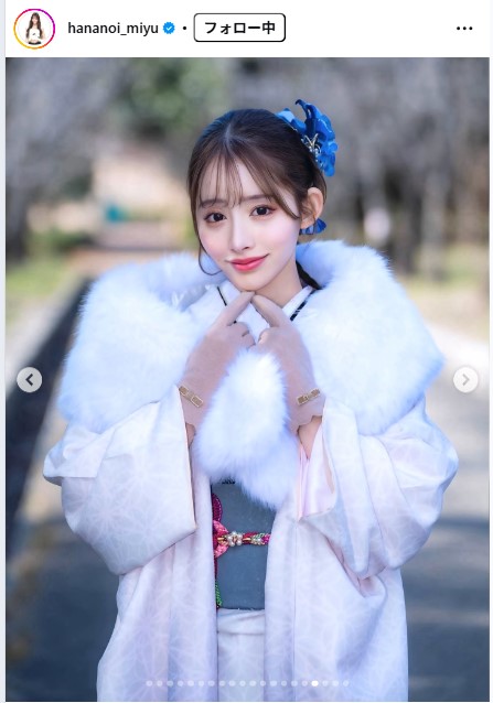 花乃衣美優のインスタグラムから