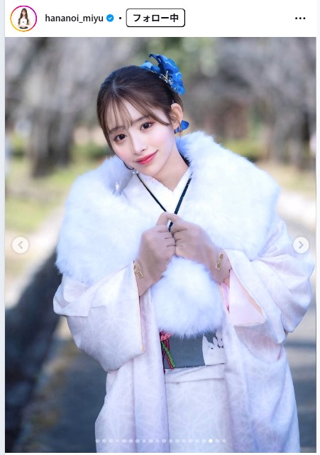 花乃衣美優のインスタグラムから
