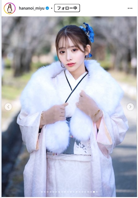 花乃衣美優のインスタグラムから