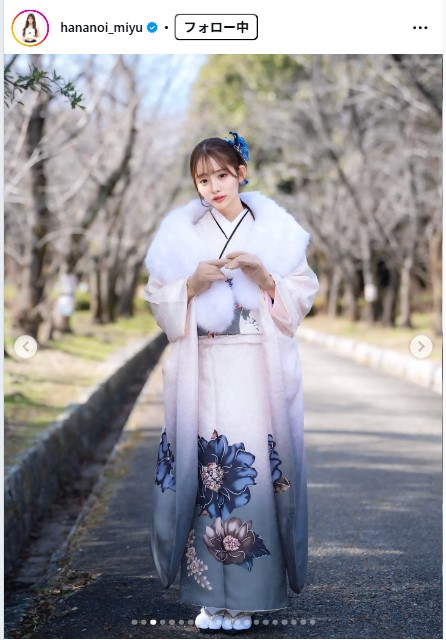 花乃衣美優のインスタグラムから