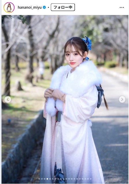 花乃衣美優のインスタグラムから