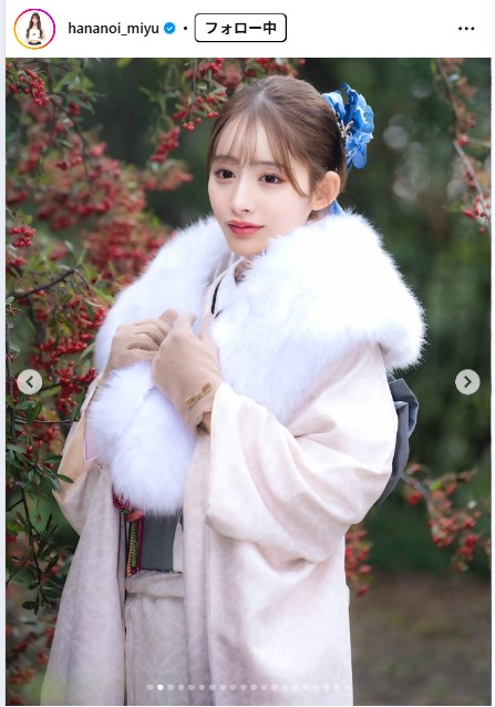 花乃衣美優のインスタグラムから