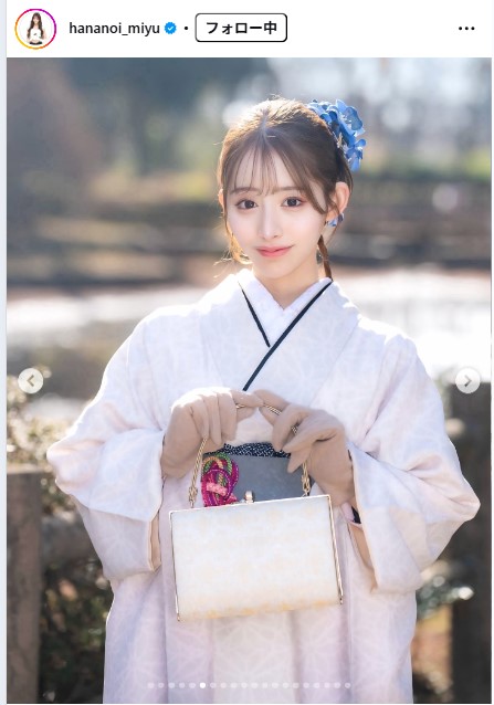 花乃衣美優のインスタグラムから