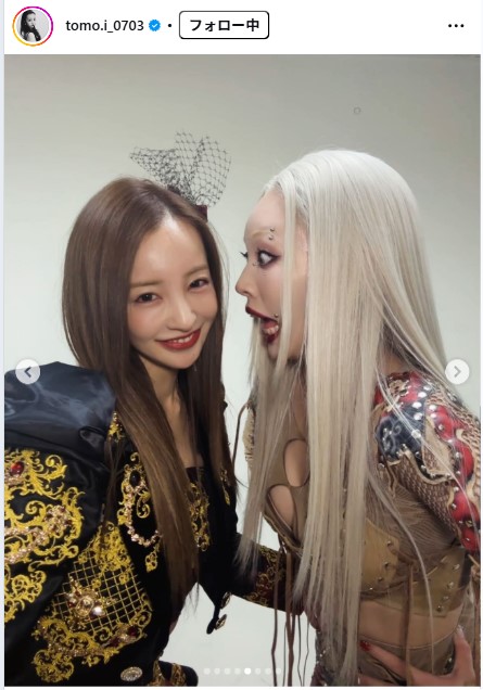板野友美のインスタグラムから