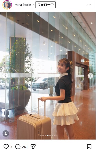 堀江聖夏のインスタグラムから