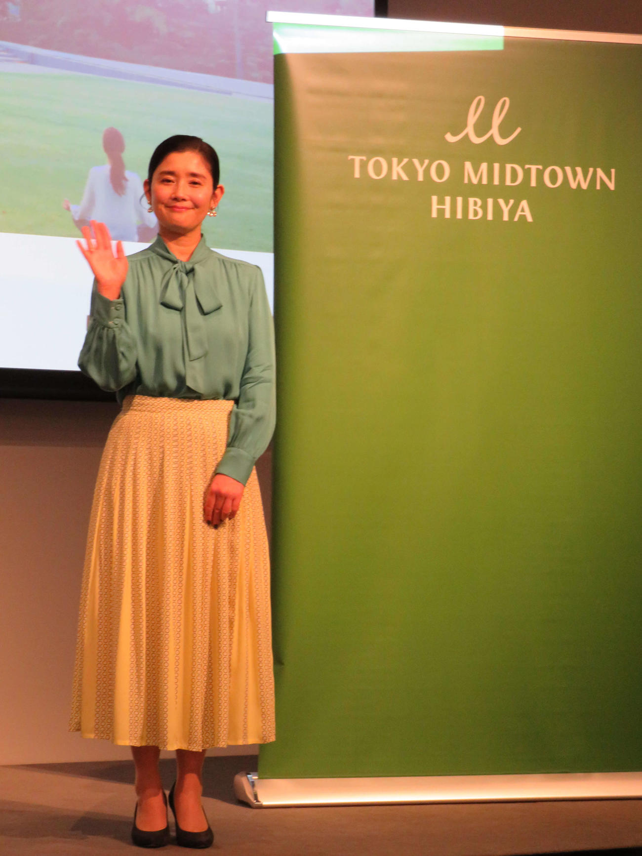 「美しく生きる」シンポジウムで熱っぽく語る石田ひかり（撮影・村上幸将）
