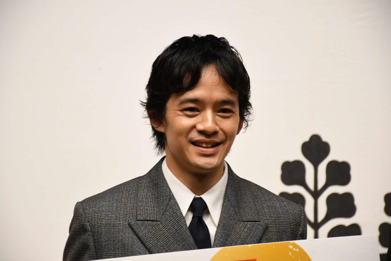 大河ドラマ「豊臣兄弟！」のトークイベントに登壇した池松壮亮（撮影・阪口孝志）