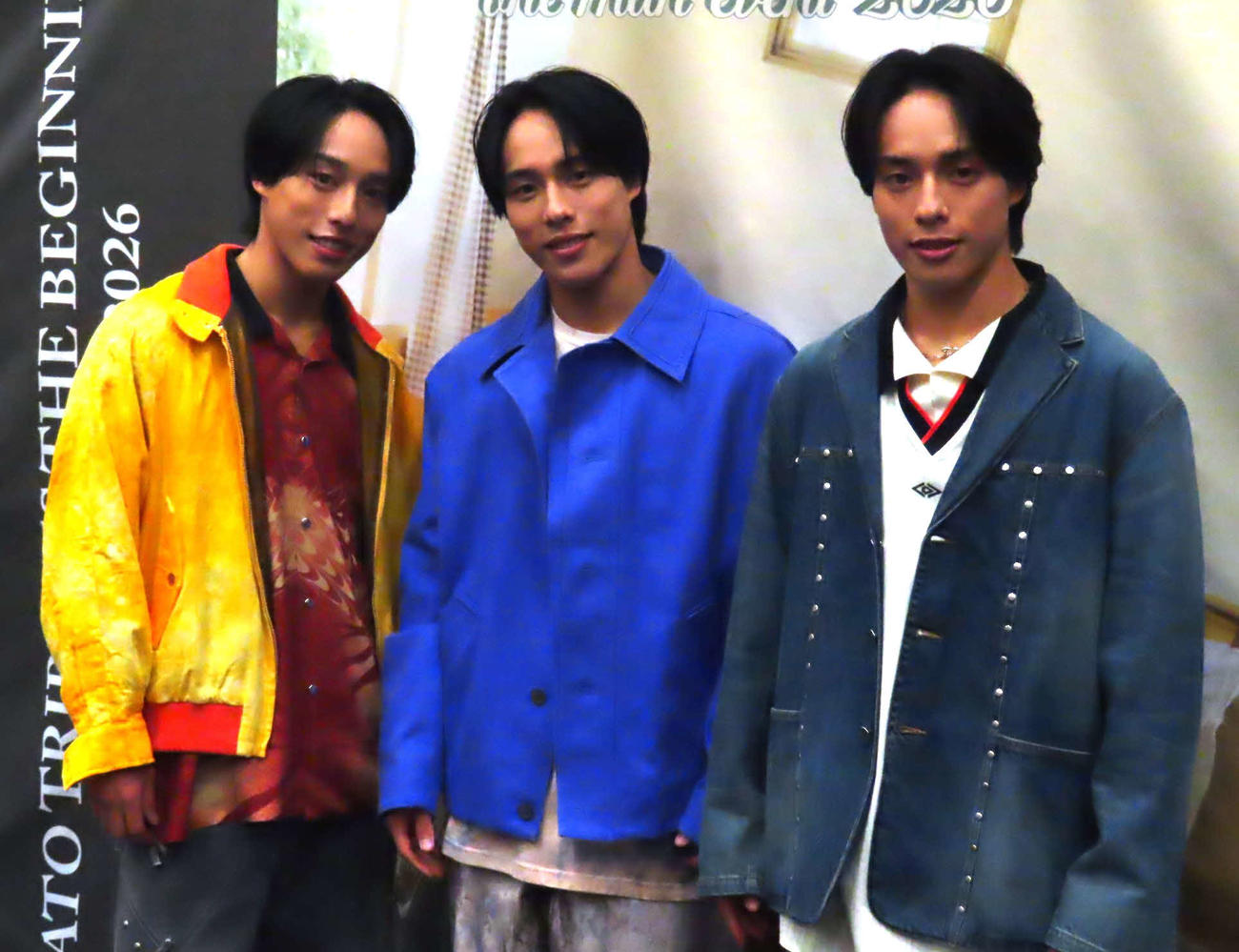 ワンマンイベント「佐藤三兄弟　ONE MAN EVENT 2026　～The Beginning～」を開催した佐藤三兄弟。左から綾人、颯人、嘉人