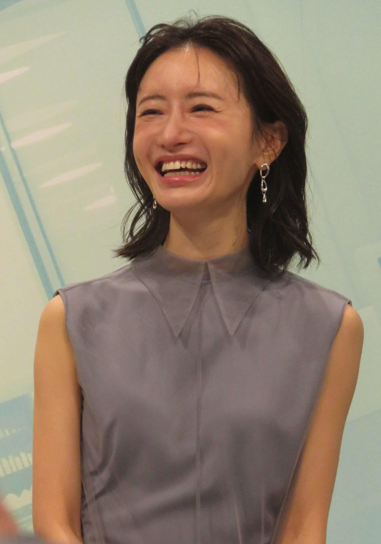 テレ東ドラマ9「元科捜研の主婦」会見に出席した松本まりか