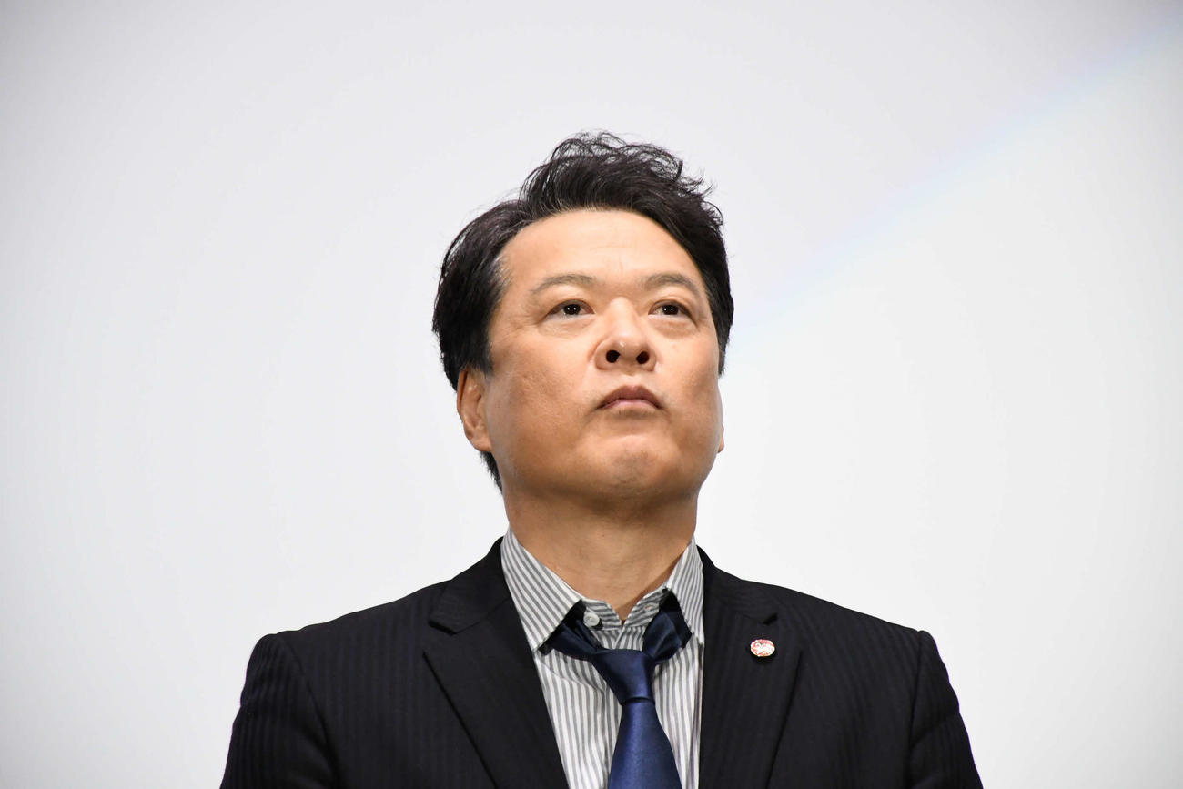 劇場版「緊急取調室　THE FINAL」の大感謝ツアーin大阪に登壇した田中哲司（撮影・阪口孝志）