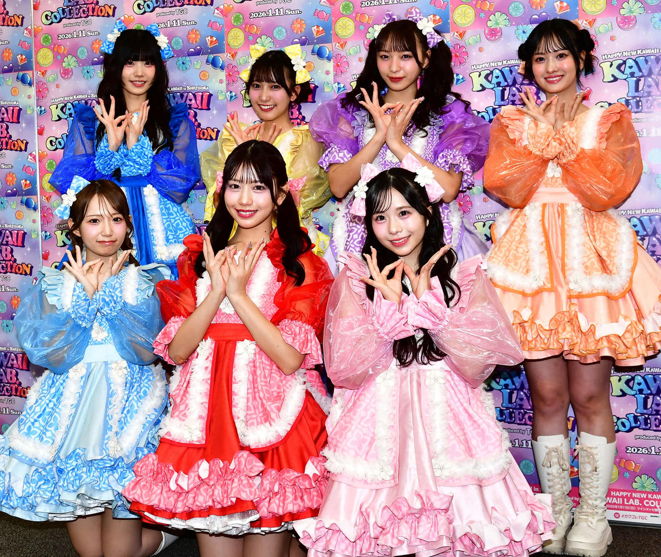 「KAWAII LAB. COLLECTION produced by TGC」に出演したSWEET STEADY（撮影・松尾幸之介）