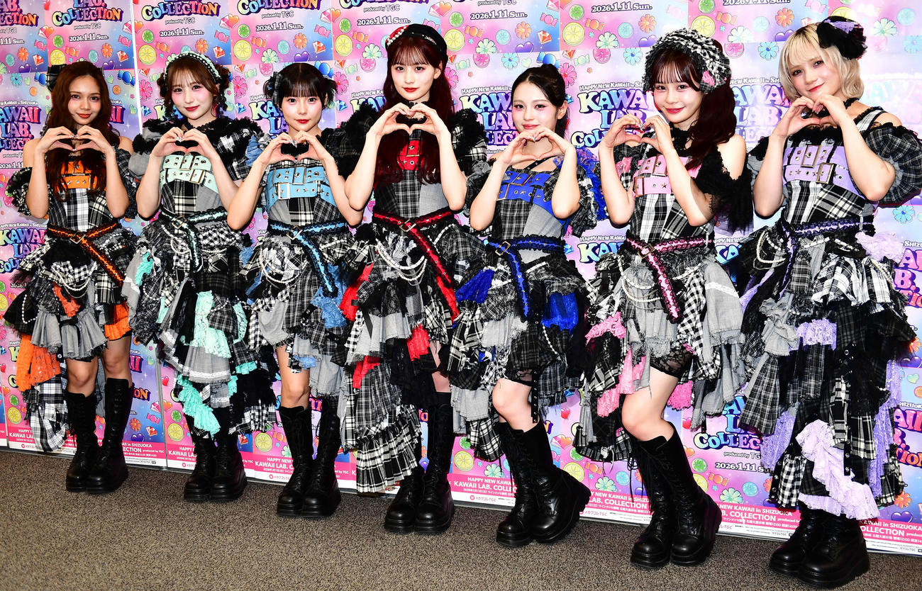 「KAWAII LAB. COLLECTION produced by TGC」に出演したCANDY TUNE（撮影・松尾幸之介）