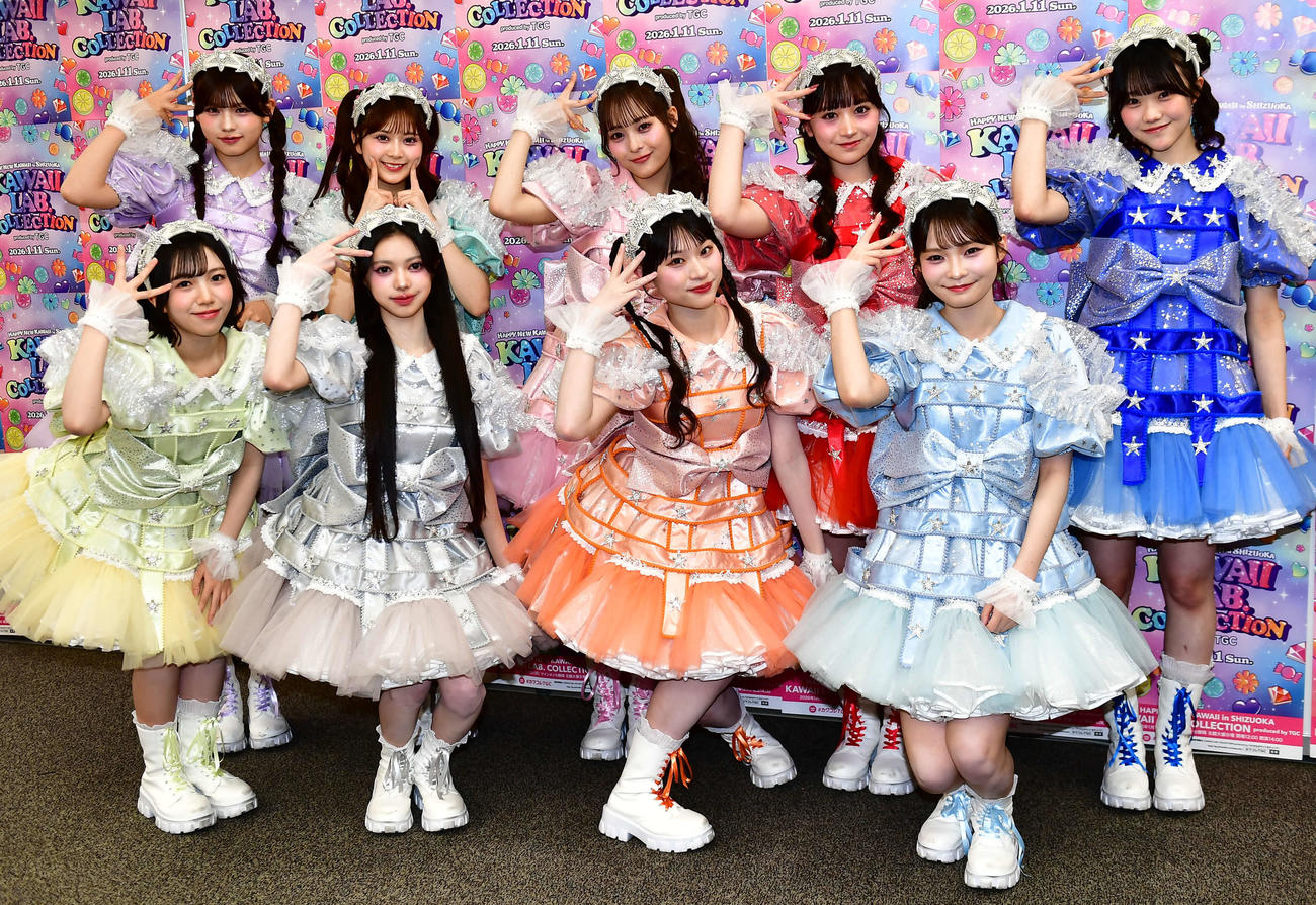 「KAWAII LAB. COLLECTION produced by TGC」に出演したMORE STAR（撮影・松尾幸之介）