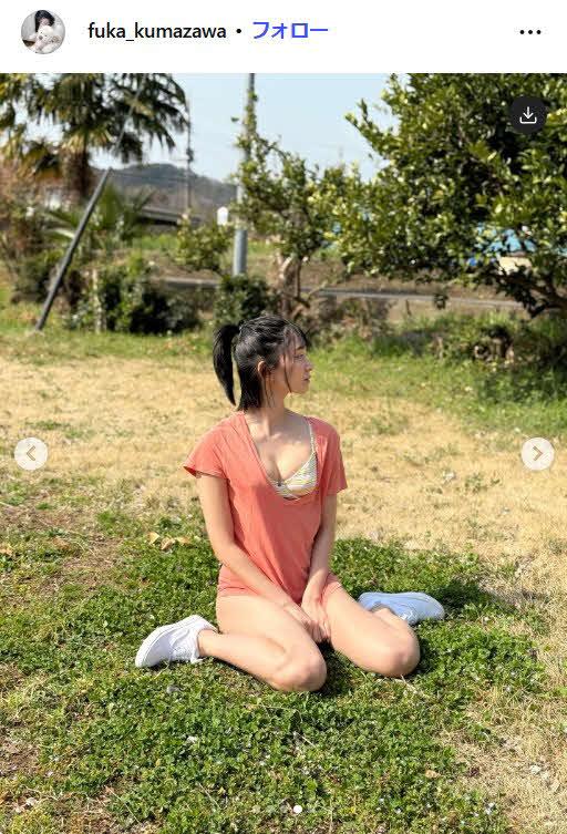 熊澤風花のインスタグラムから