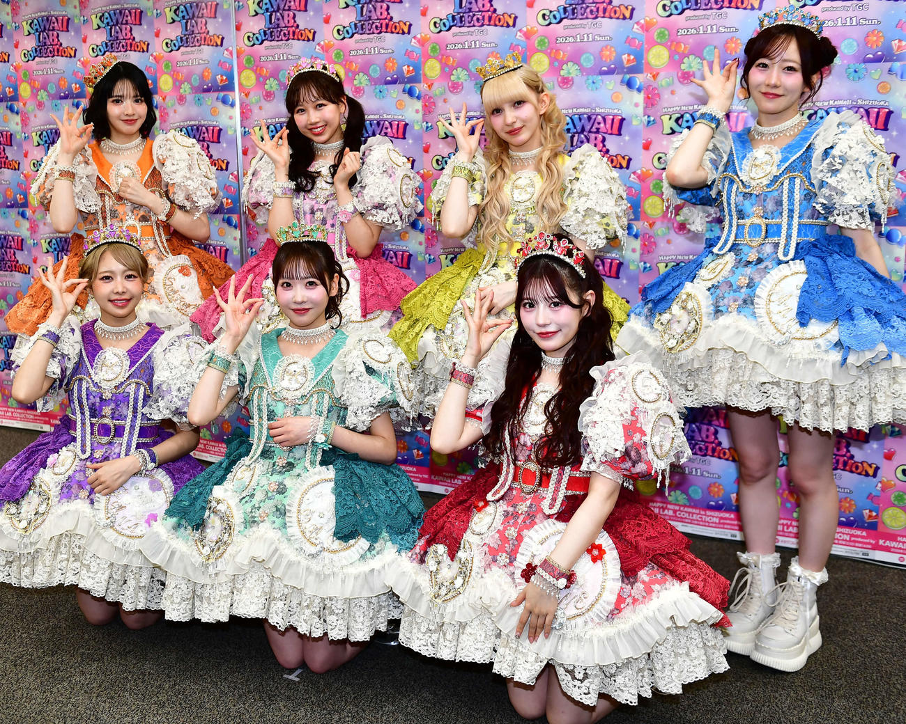 「KAWAII LAB. COLLECTION produced by TGC」に出演したFRUITS ZIPPER（撮影・松尾幸之介）