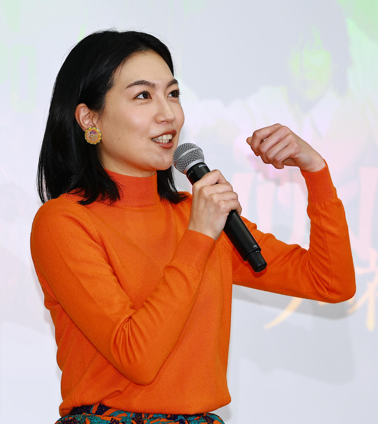 フジテレビのドラマ「ラムネモンキー」制作発表会見に登場した木竜麻生（撮影・野上伸悟）