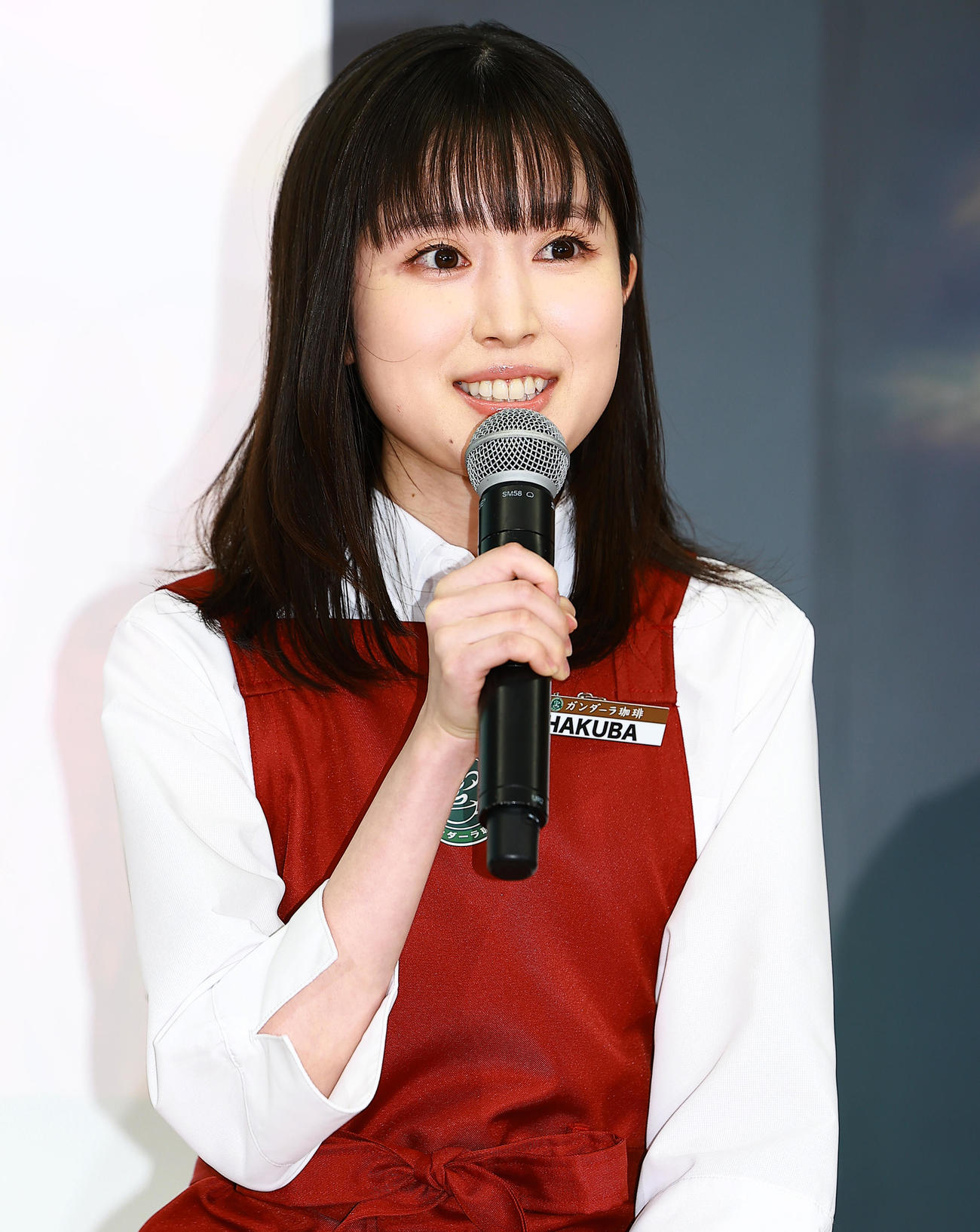 フジテレビのドラマ「ラムネモンキー」制作発表会見に登場した福本莉子（撮影・野上伸悟）