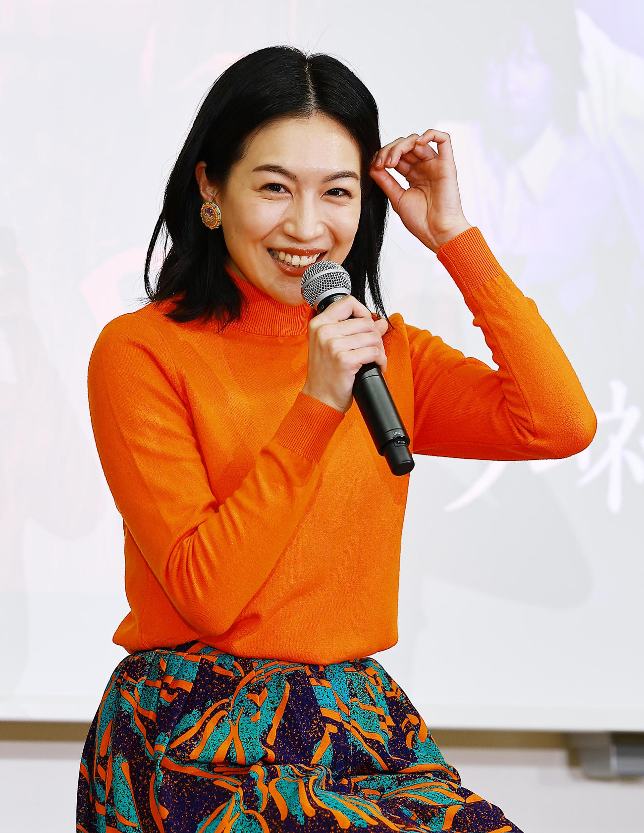 フジテレビのドラマ「ラムネモンキー」制作発表会見に登場した木竜麻生（撮影・野上伸悟）
