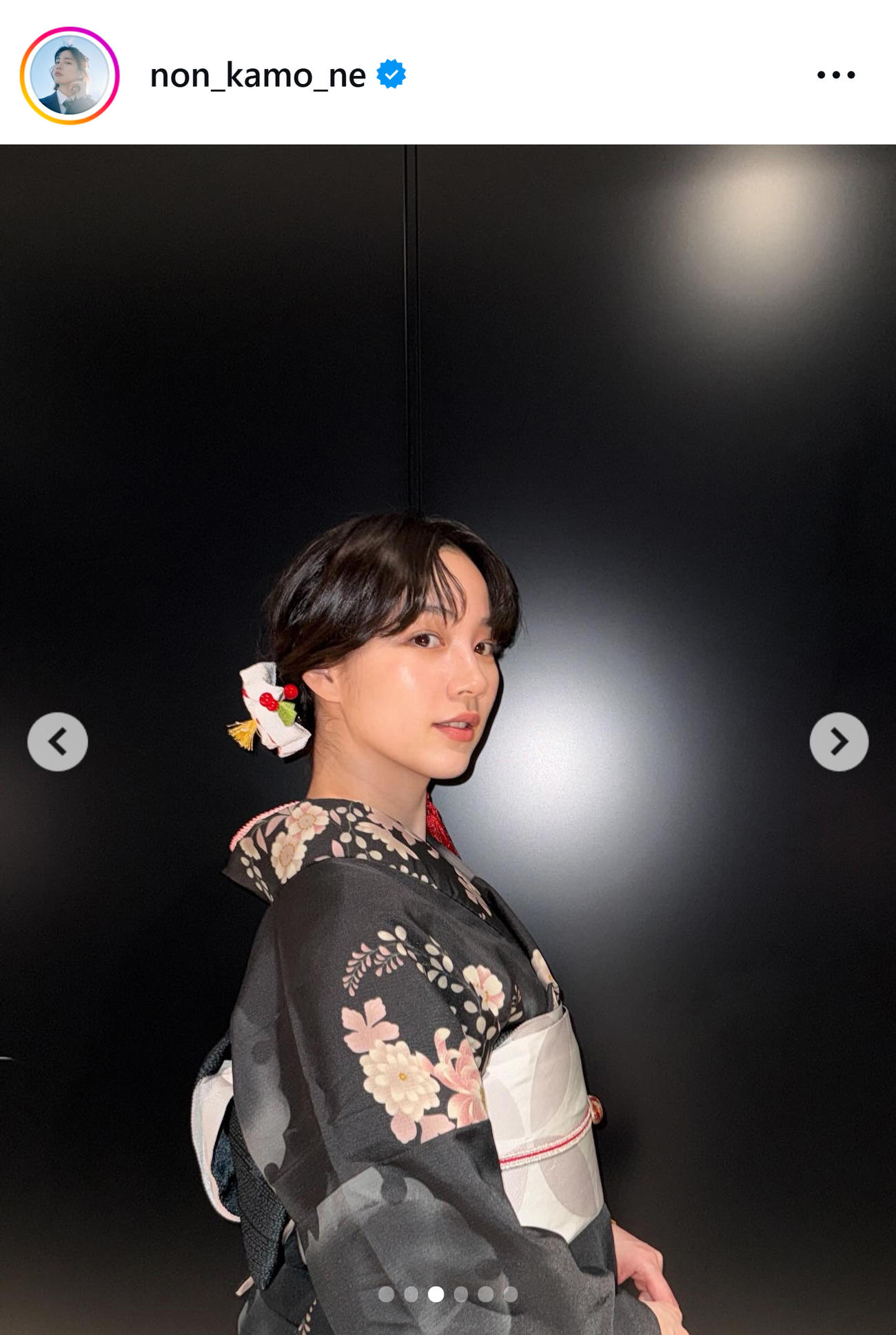 のんのインスタグラムから
