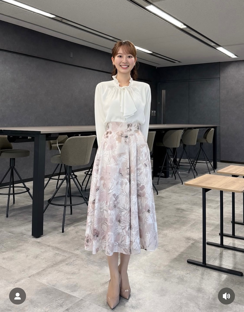 佐々木若葉アナのインスタグラムから