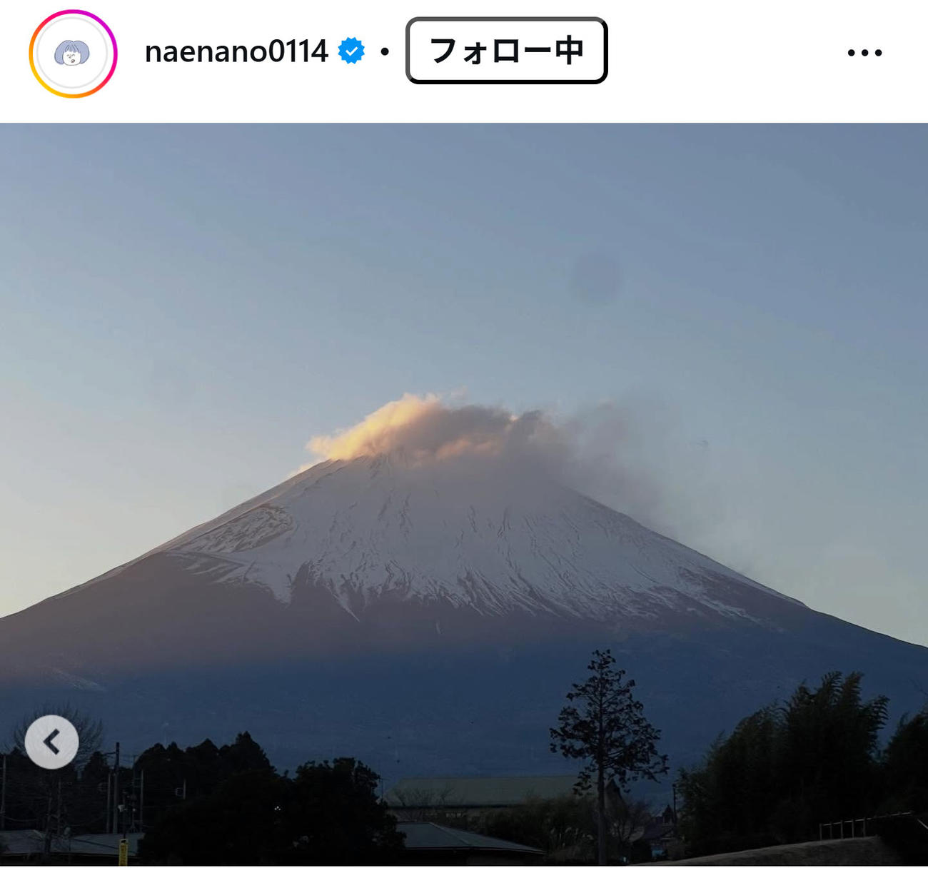 なえなののインスタグラムから