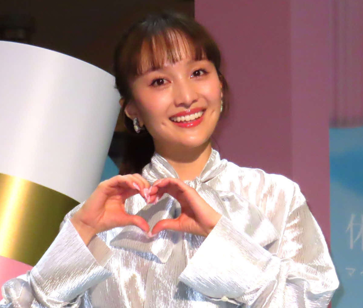 「好きになおに生きてみる展　WITH MY MELODY」プレス発表会に登壇した百田夏菜子