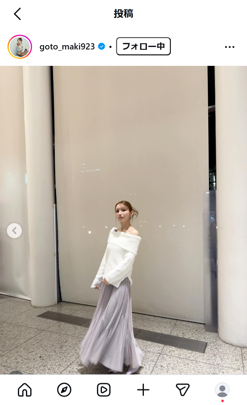 後藤真希のインスタグラムから