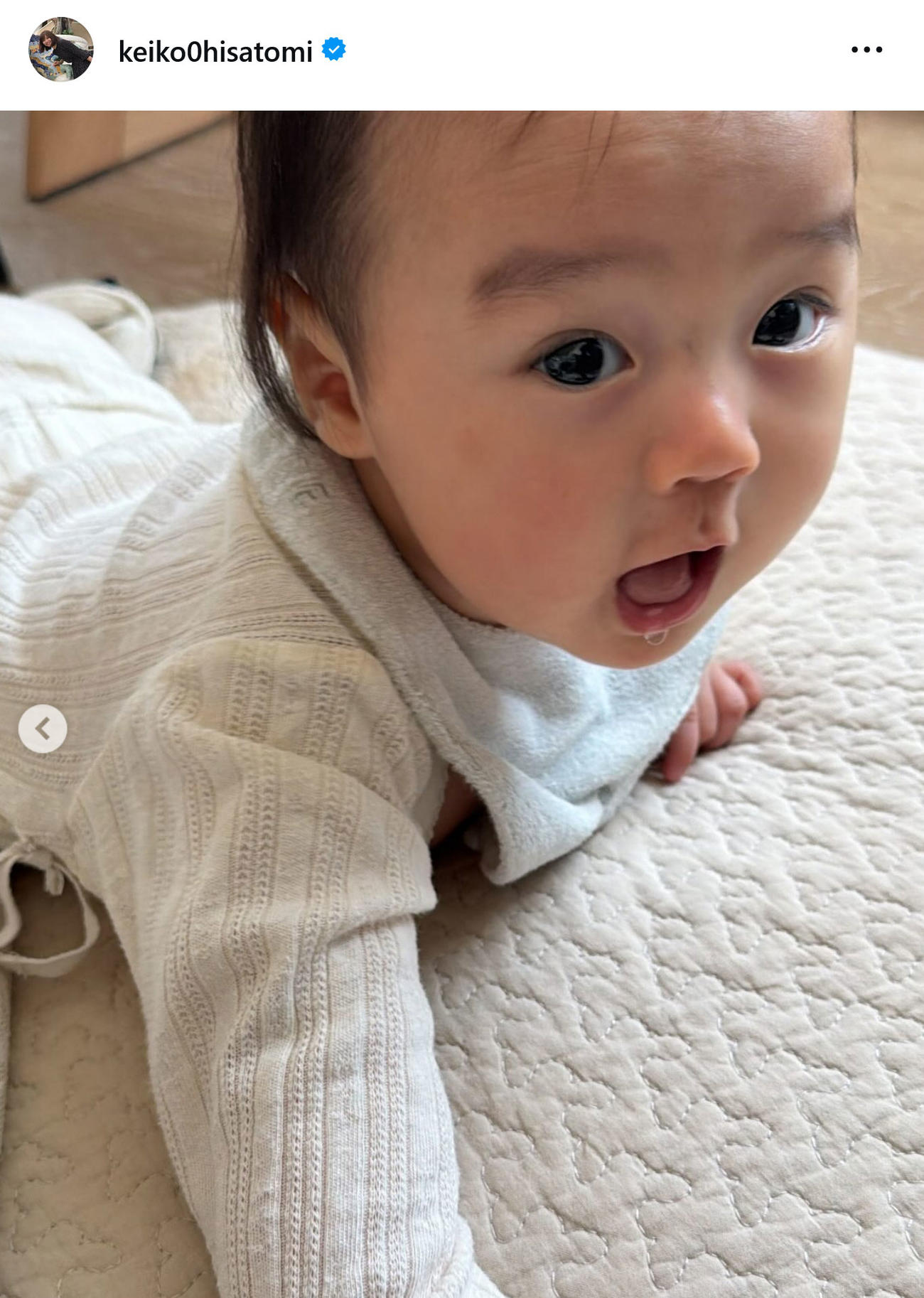 久冨慶子アナのインスタグラムから