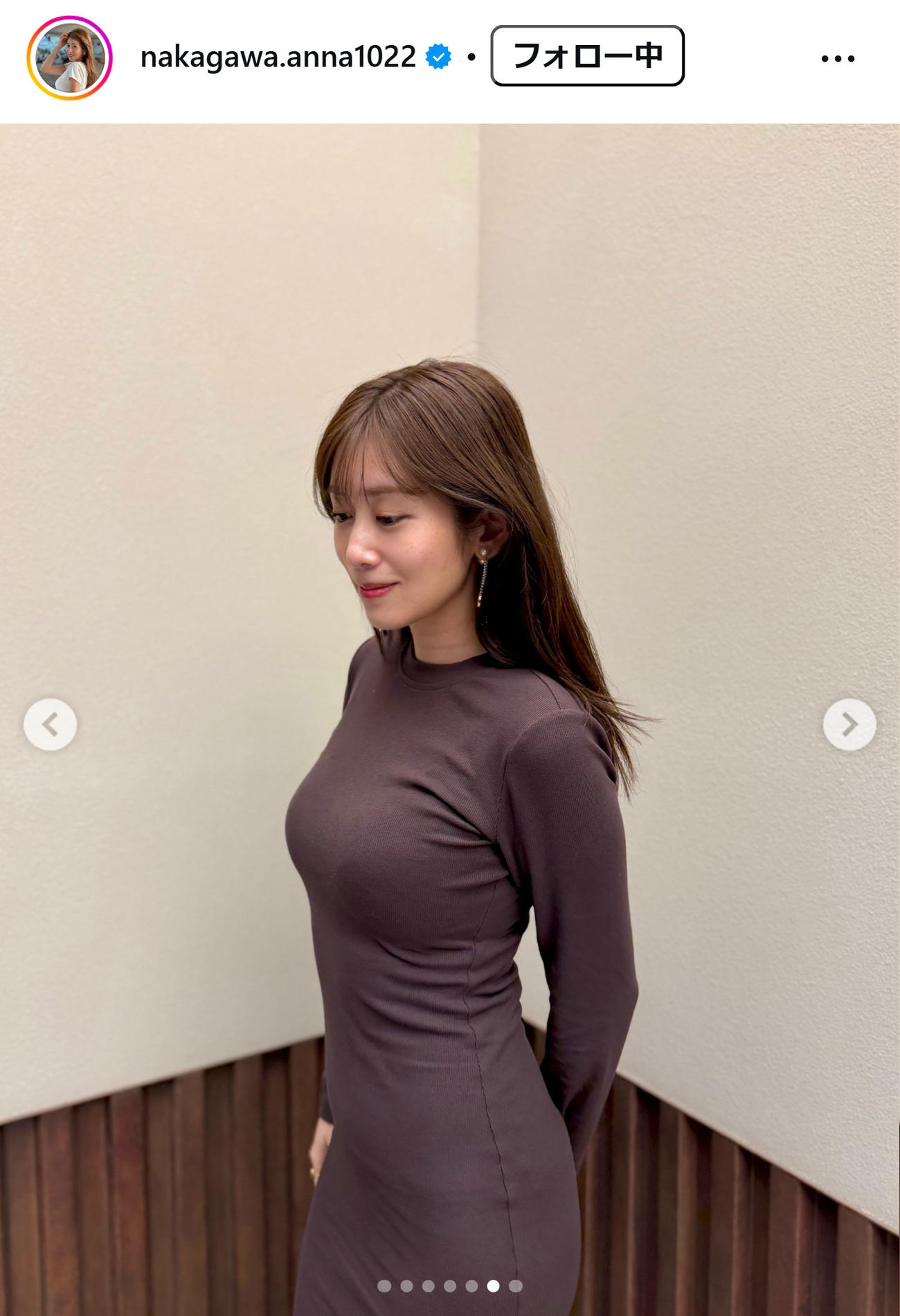 中川安奈のインスタグラムから