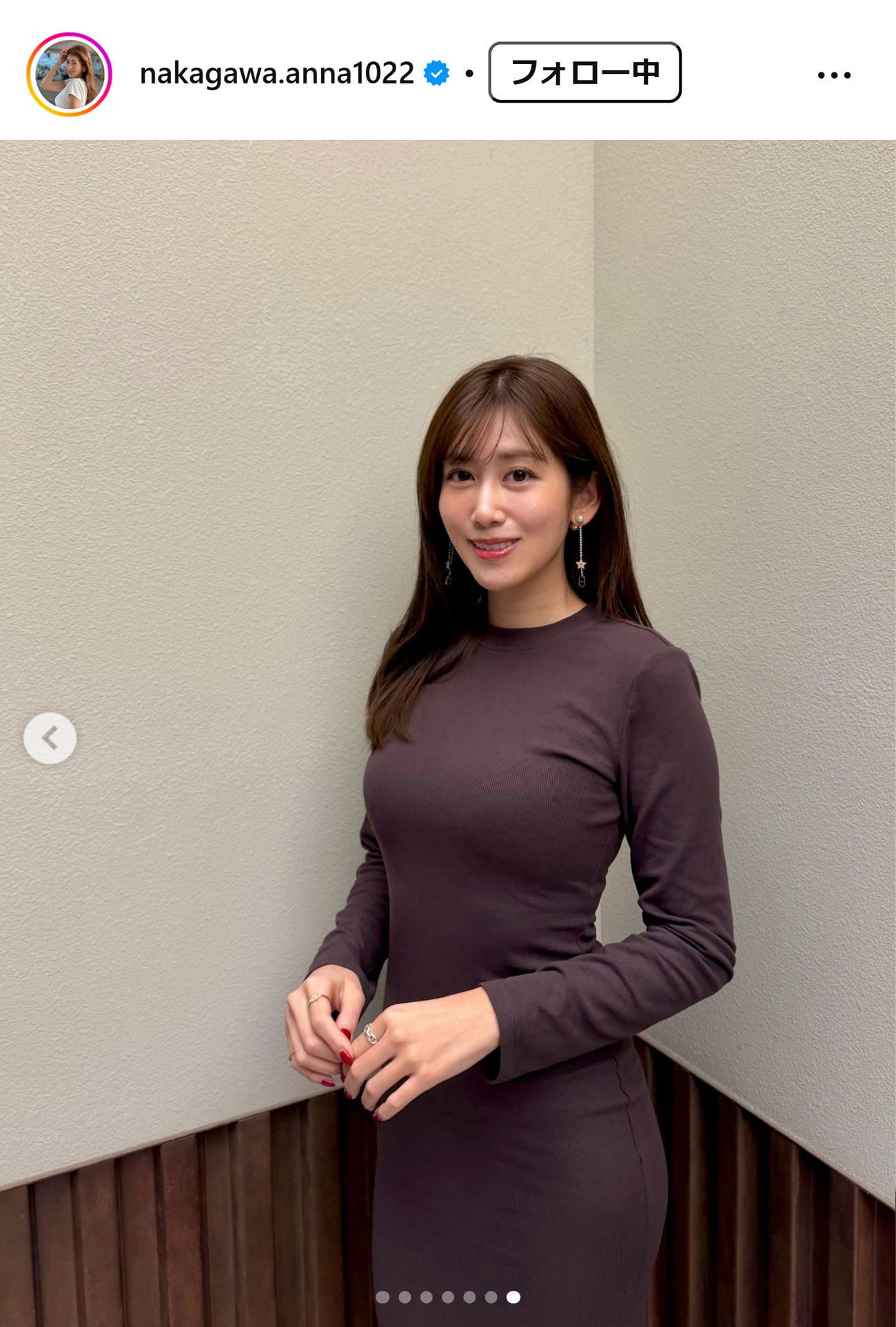 中川安奈のインスタグラムから