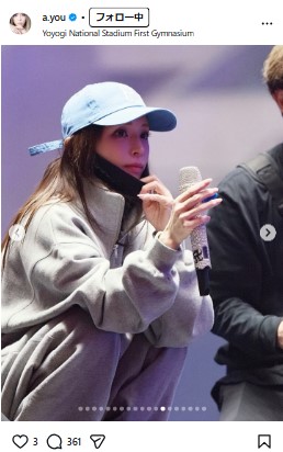 浜崎あゆみのインスタグラムから
