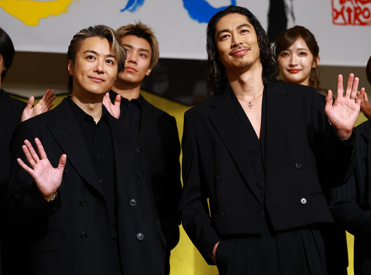 「LDH PERFECT YEAR 2026」開幕記者会見に登場したEXILEのTAKAHIRO（左）とAKIRA（撮影・野上伸悟）