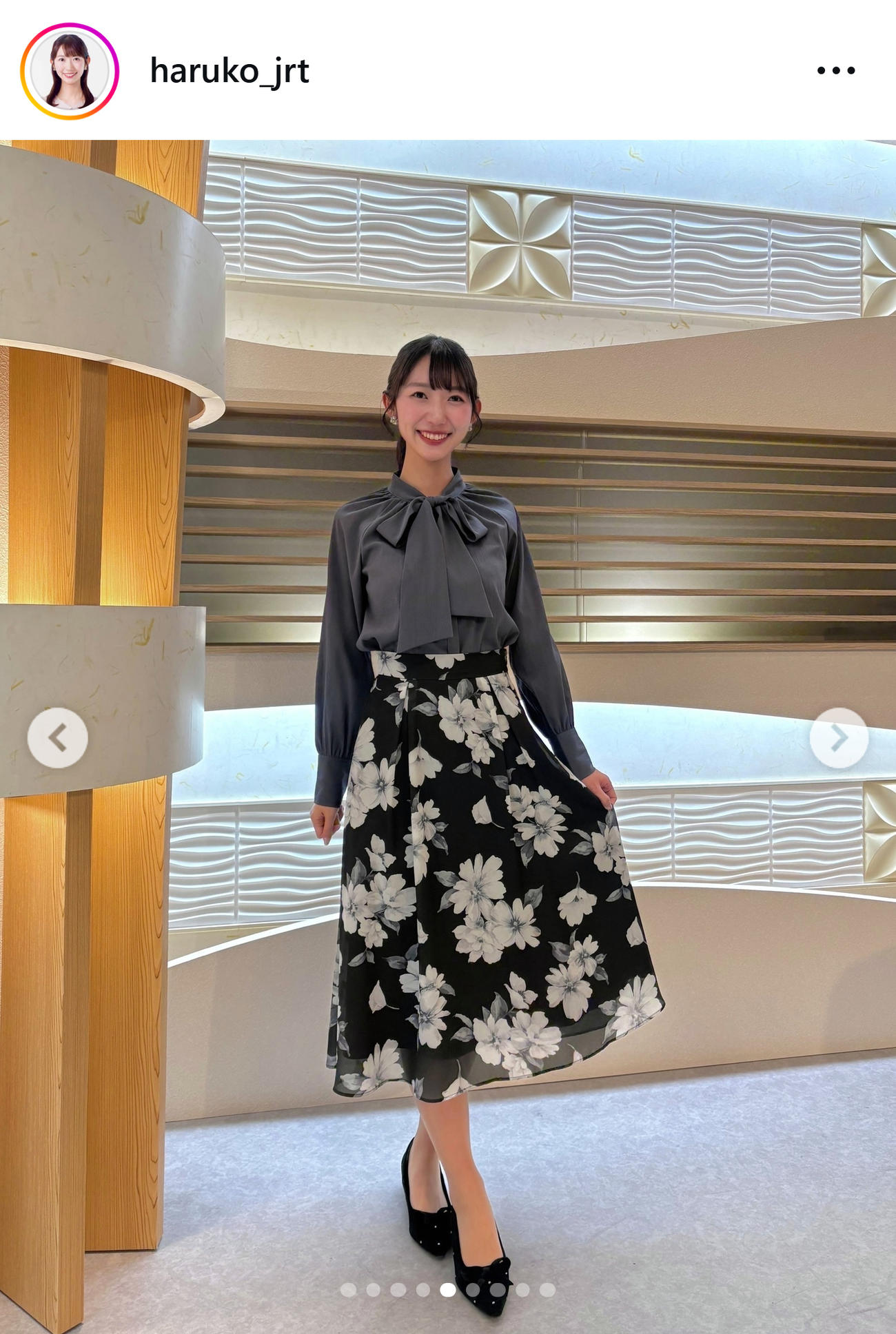 四国放送豊成春子アナのインスタグラムから