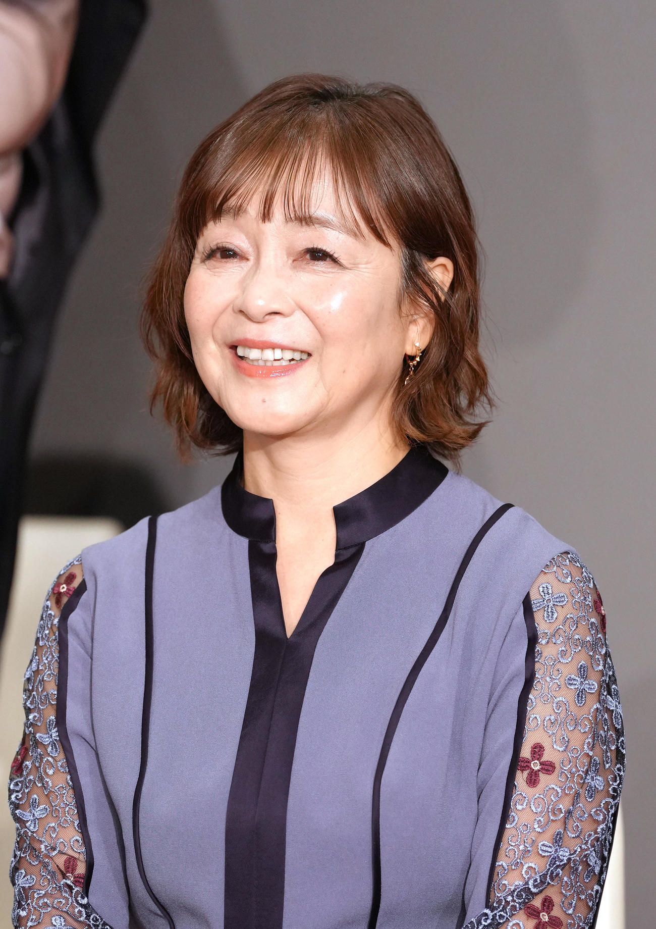 会見に登壇した日髙のり子（撮影・足立雅史）