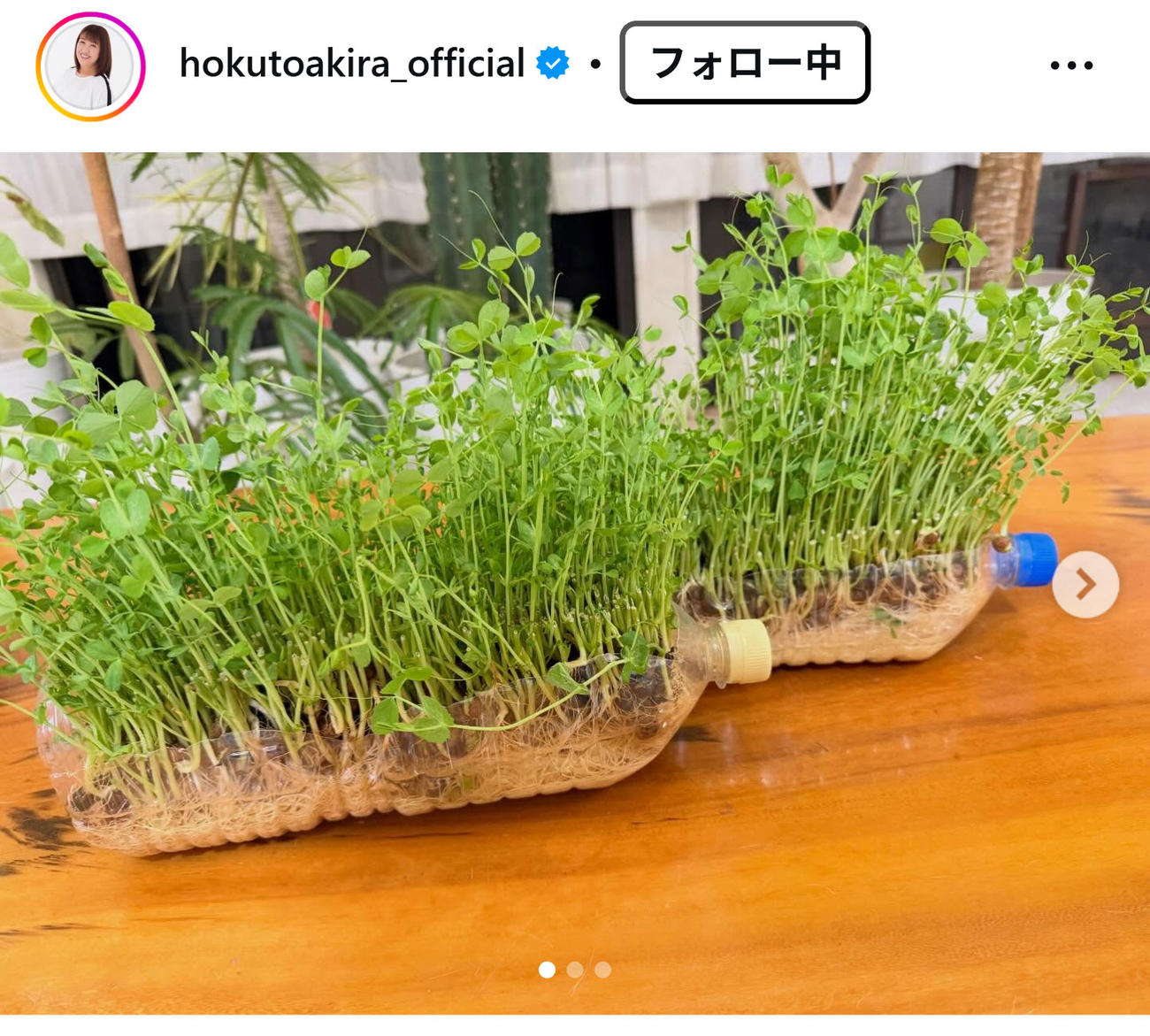 北斗晶のインスタグラムから