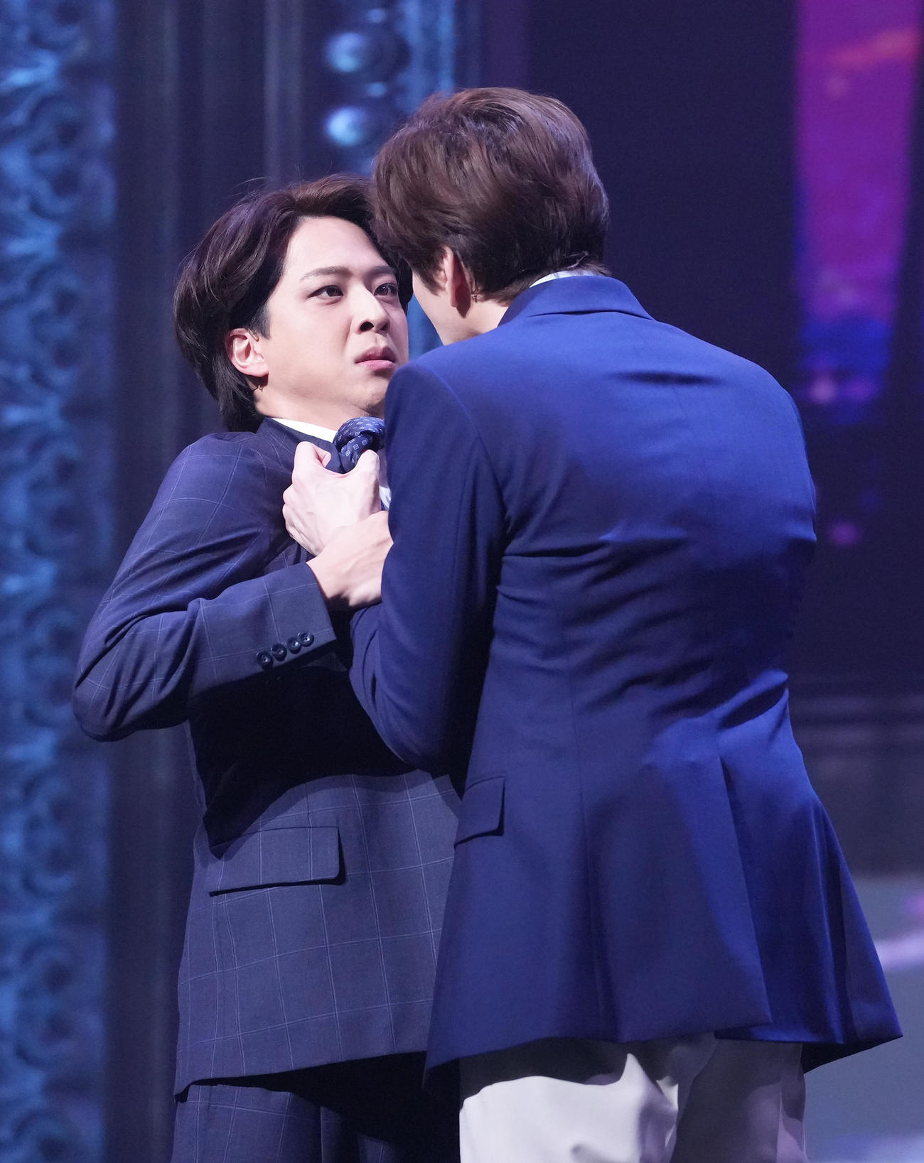 ゲネプロを公開した寺西拓人（左）（撮影・足立雅史）