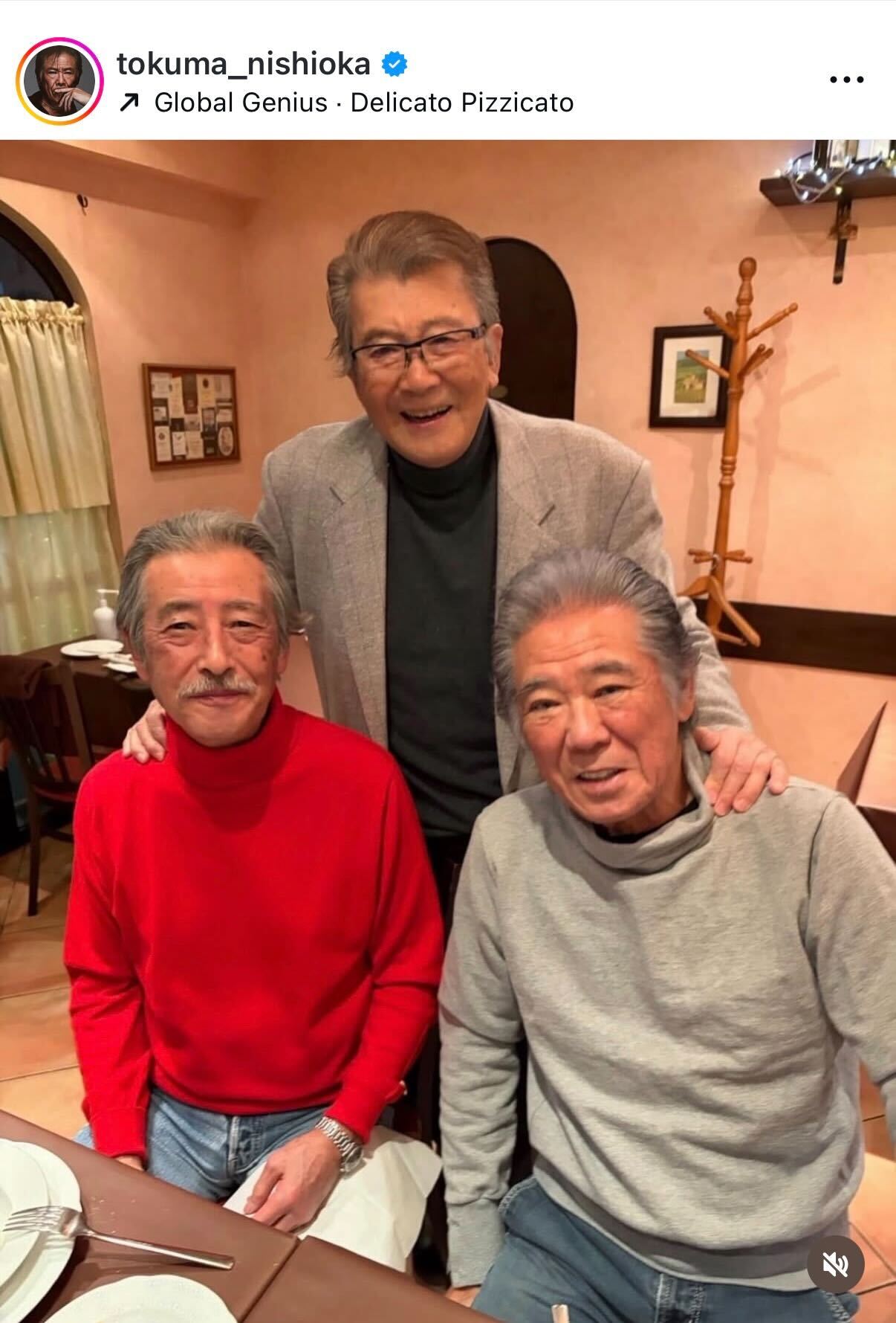 西岡德馬のインスタグラムから