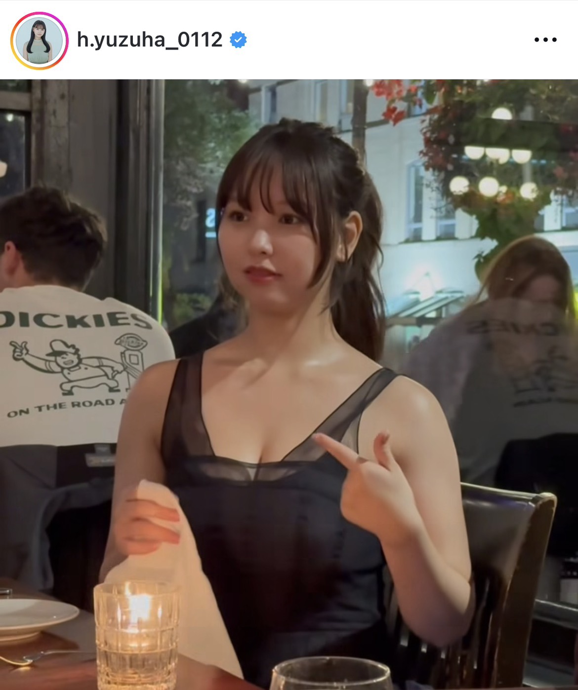 本郷柚巴のインスタグラムから