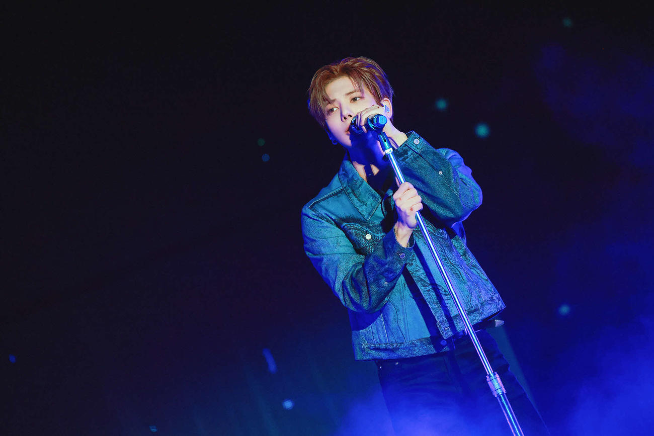 「TOMORROW X TOGETHER WORLD TOUR〈ACT：TOMORROW〉IN JAPAN」東京公演でパフォーマンスするTAEHYUN（（P）＆（C）BIGHIT MUSIC）