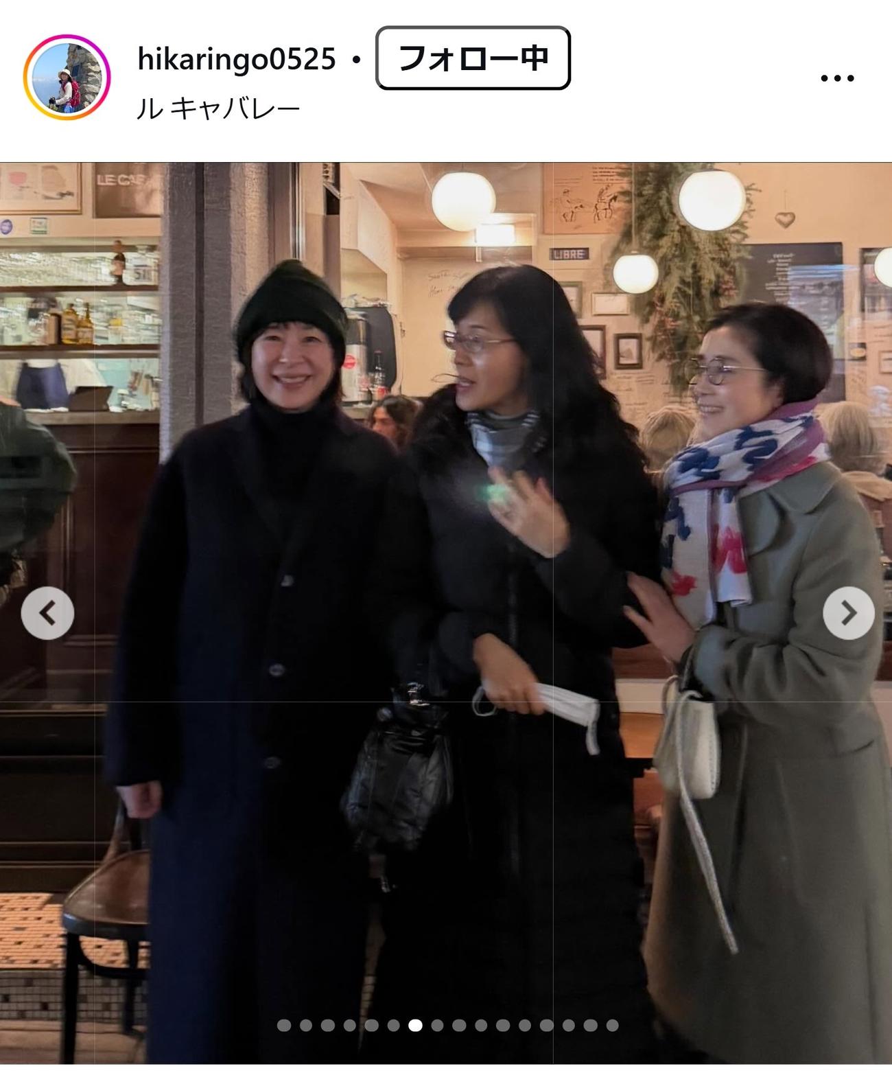 石田ひかりのインスタグラムから