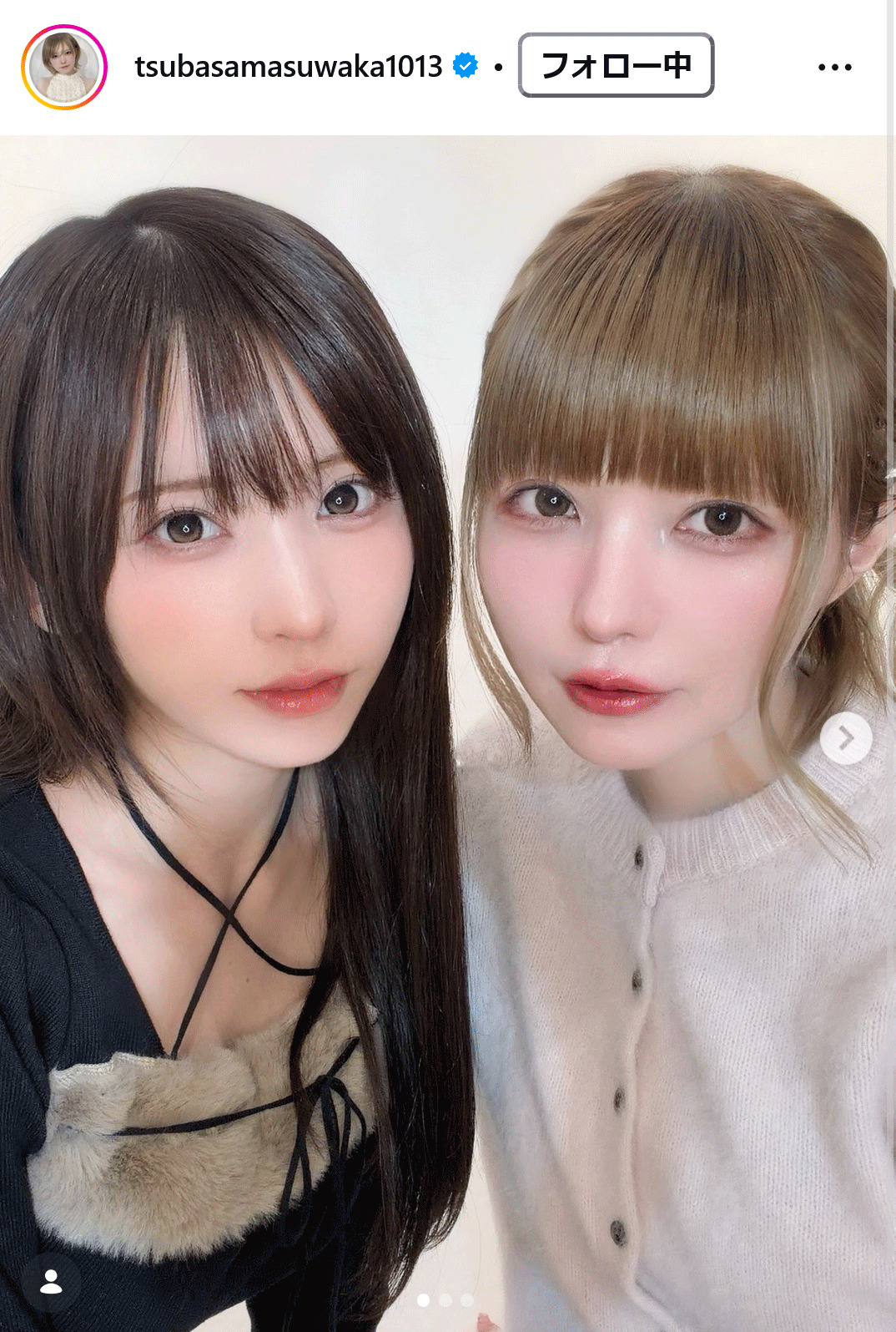 益若つばさインスタグラムから