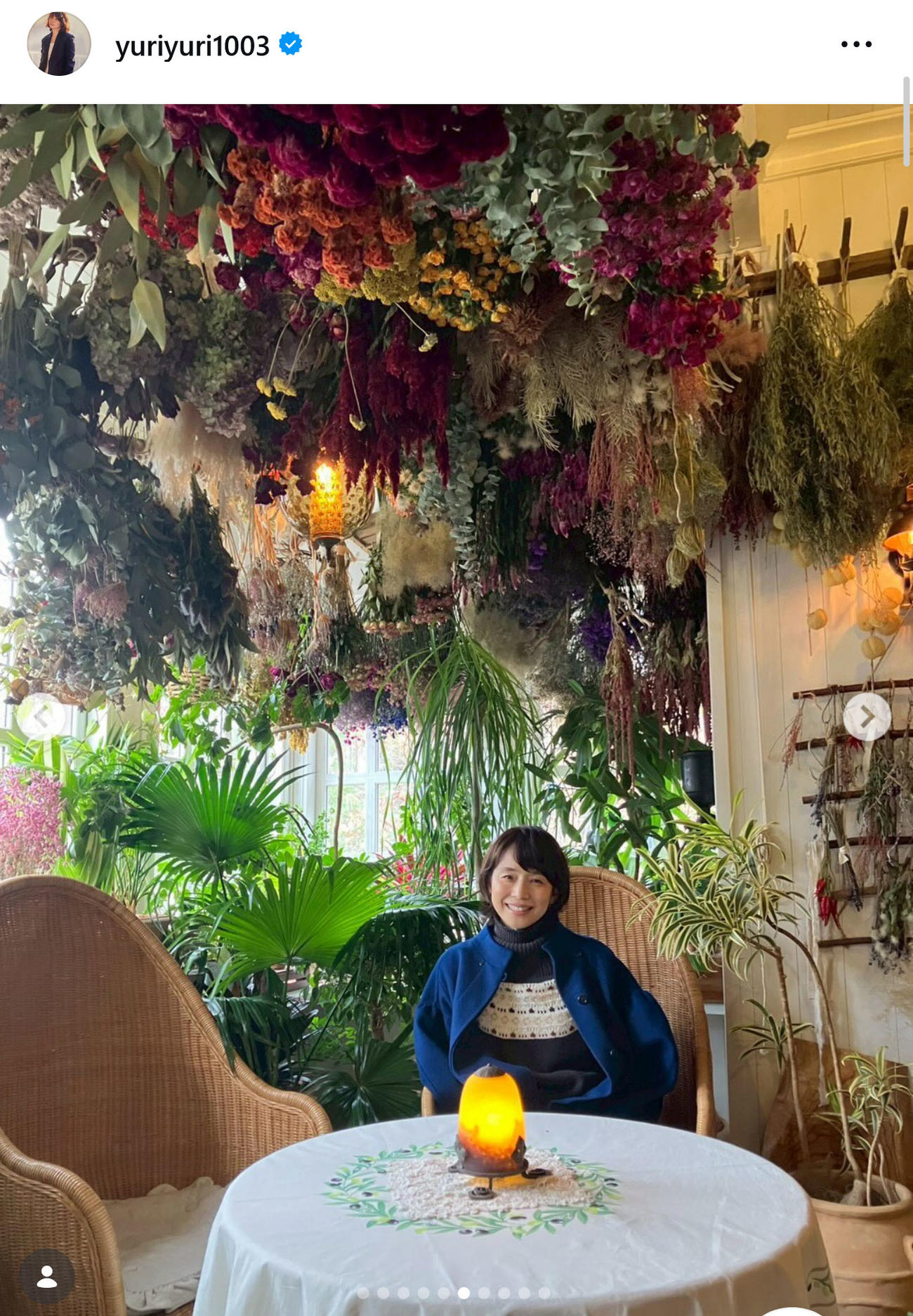 石田ゆり子のインスタグラムから