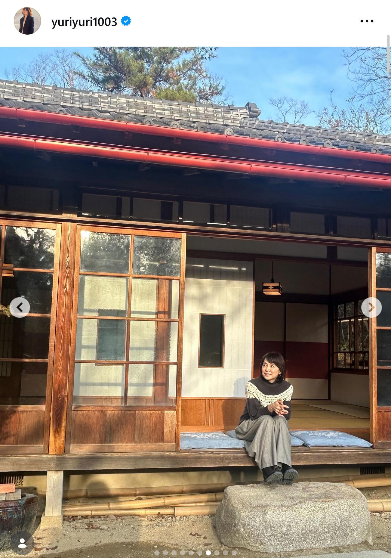 石田ゆり子のインスタグラムから