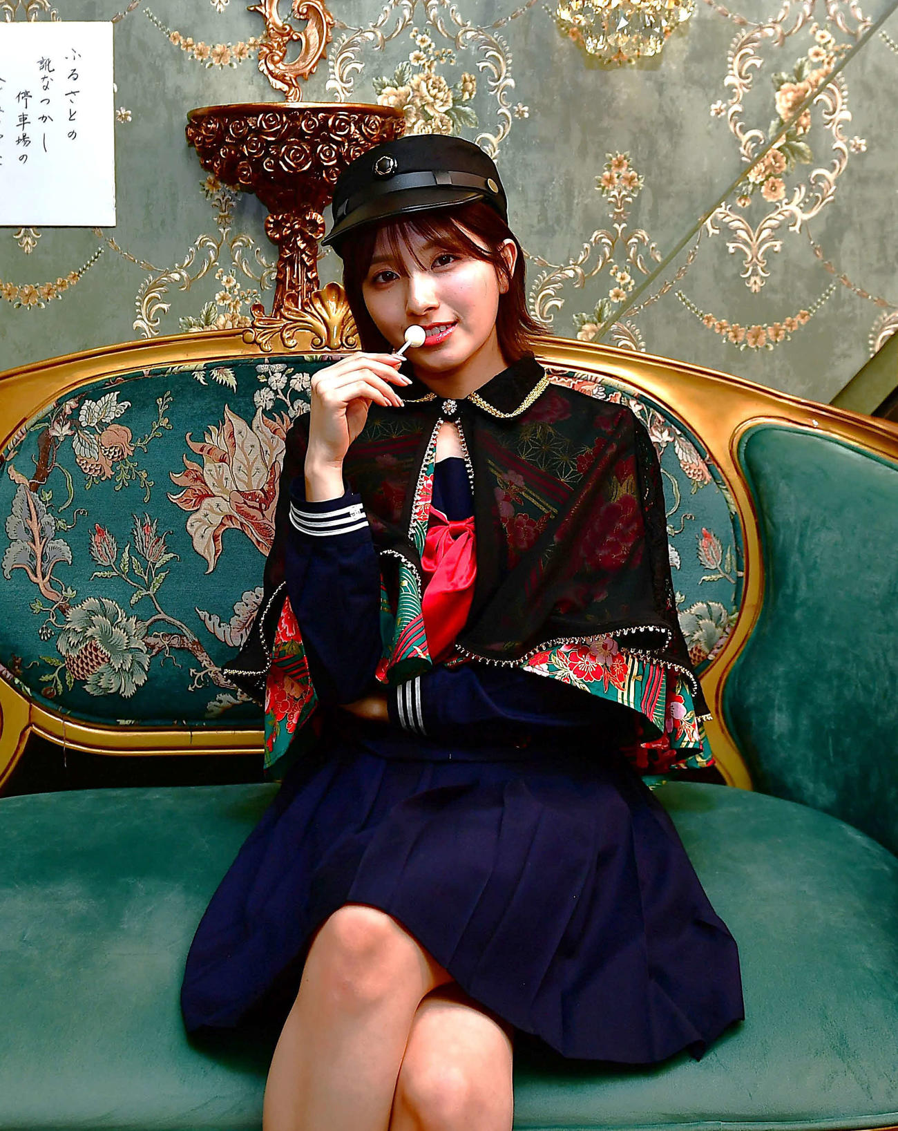 千葉テレビの連続ドラマ「徒然なるままに、短歌部。」で藤園麗とダブル主演を務める大和田南那（撮影・松尾幸之介）