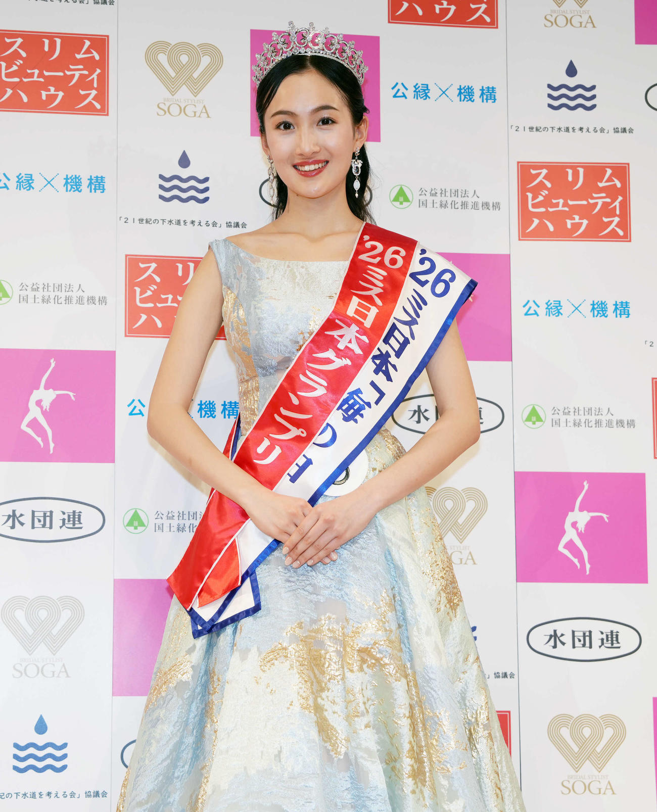 ミス日本グランプリ、ミス日本「海の日」の2冠に輝く野口絵子さん（撮影・小島史椰）