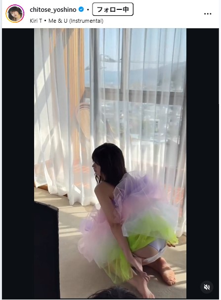 ちとせよしののインスタグラムから