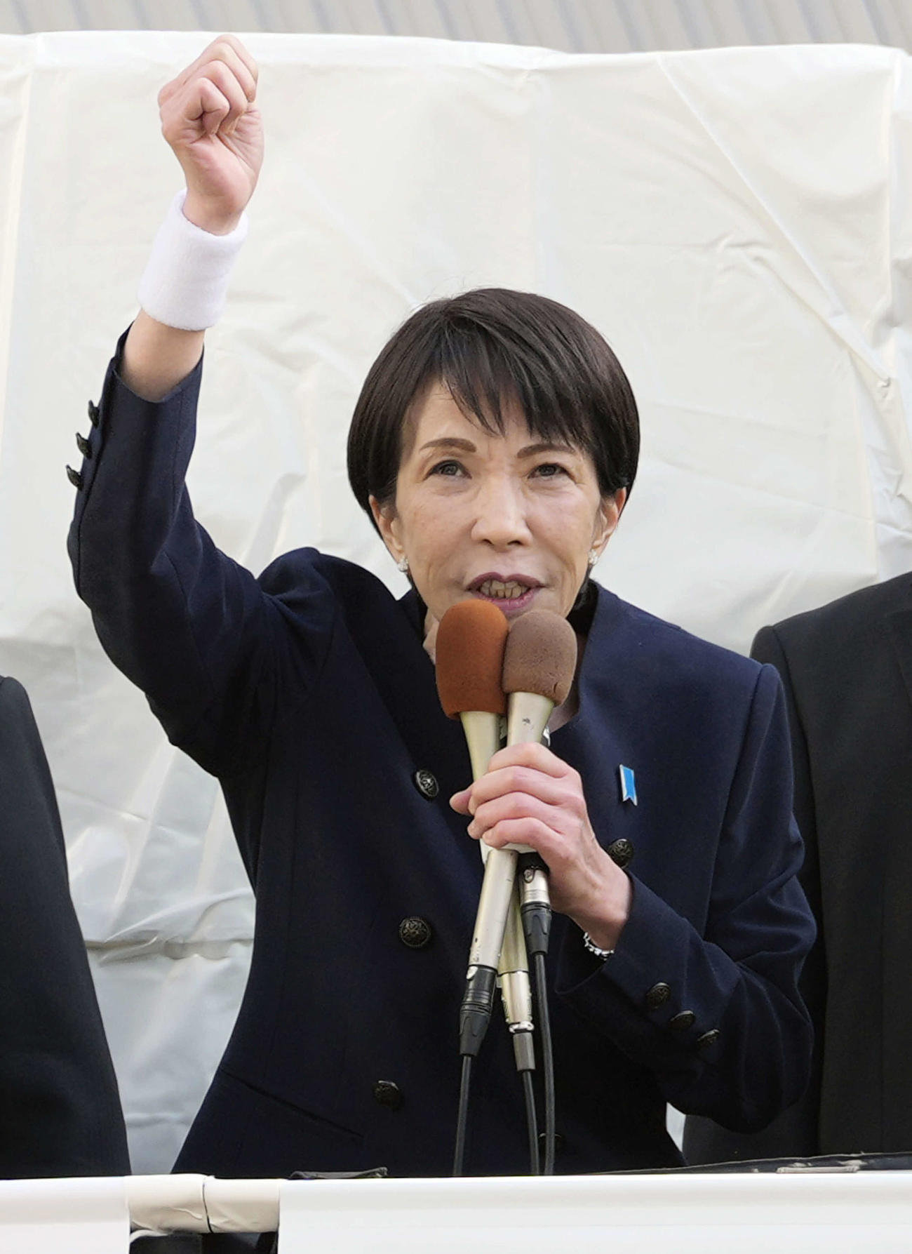 秋葉原で衆院選第一声を上げる自民党総裁の高市早苗首相（撮影・小島史椰）